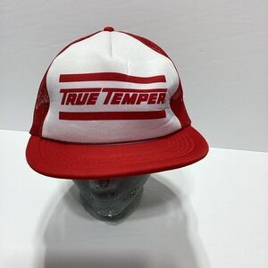 True Temper Snapback Vintage Hat Advertising Trucker Cap Mesh Foam